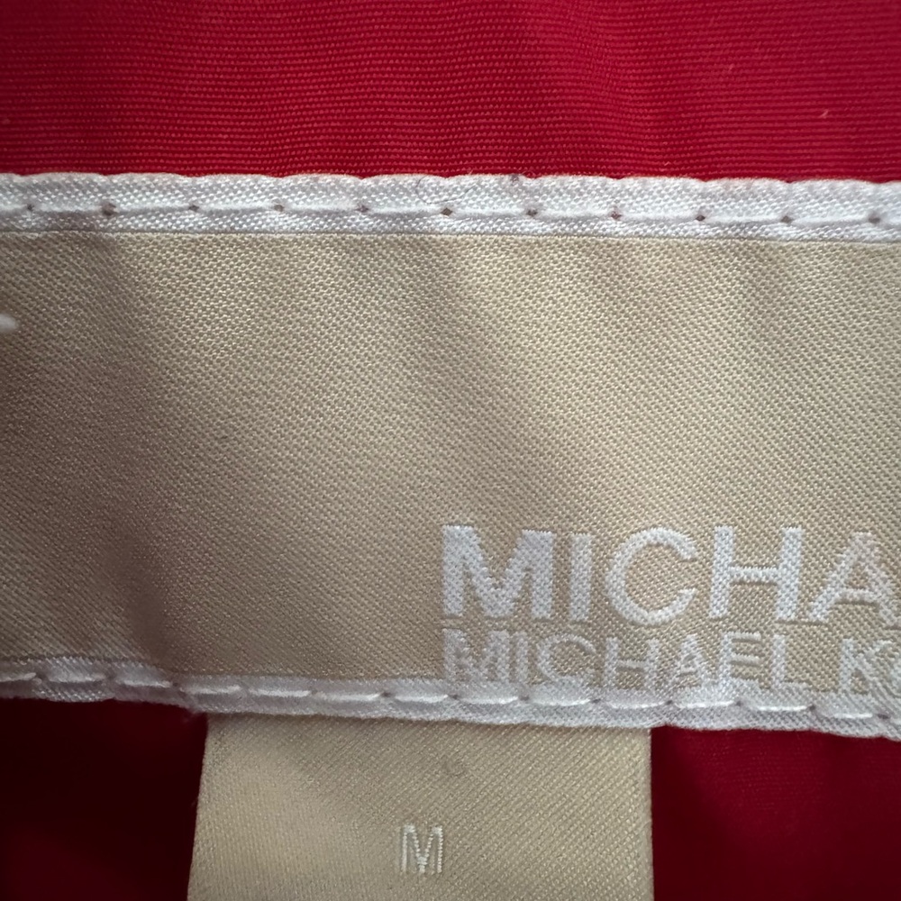 Michael Kors Red Quilted Jacket Medium - Picture 2 of 10